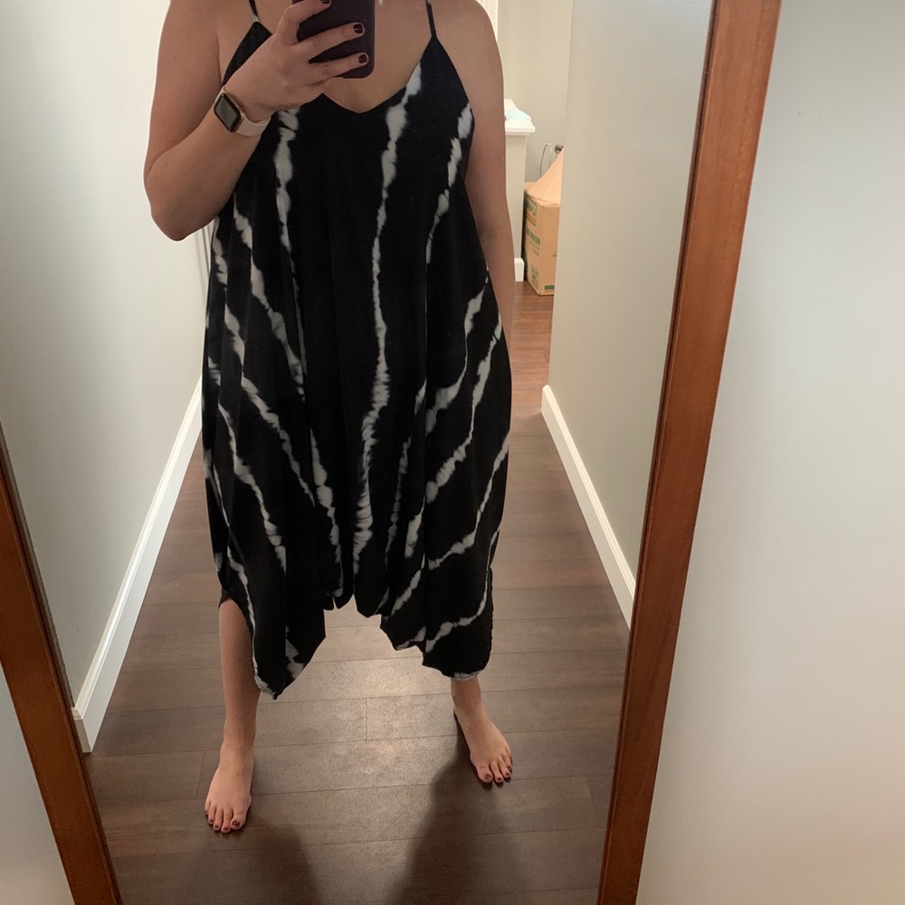 Bohemian tie dye jumpsuit